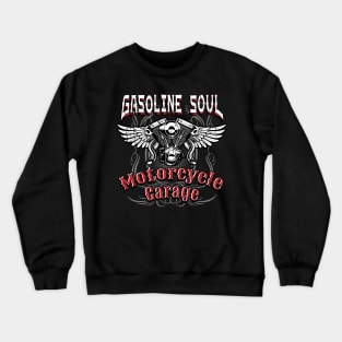 Gasoline Soul Motorcycles Biker Crewneck Sweatshirt